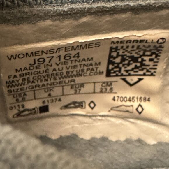 Merrell Bondi Slide Ac+ Blue Smoke Hiking, Size US 6.5 slip on J97164 - Picture 8 of 8